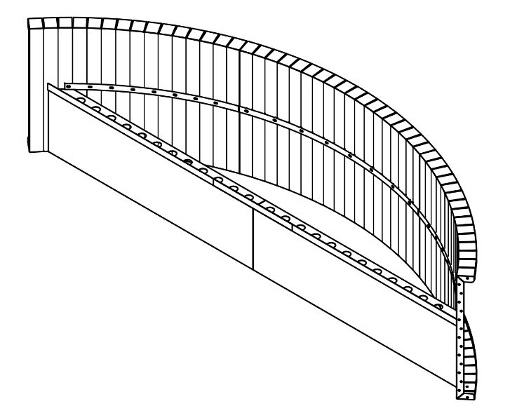 9' Radius Steel Sundeck 42"